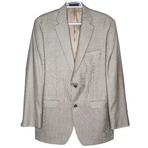 Lauren Ralph Lauren Tan Blazer Wool / Silk Blend 2 Button Size 40L Men's